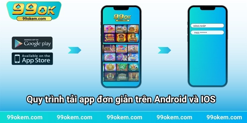 Quy trình tải app đơn giản trên Android và IOS